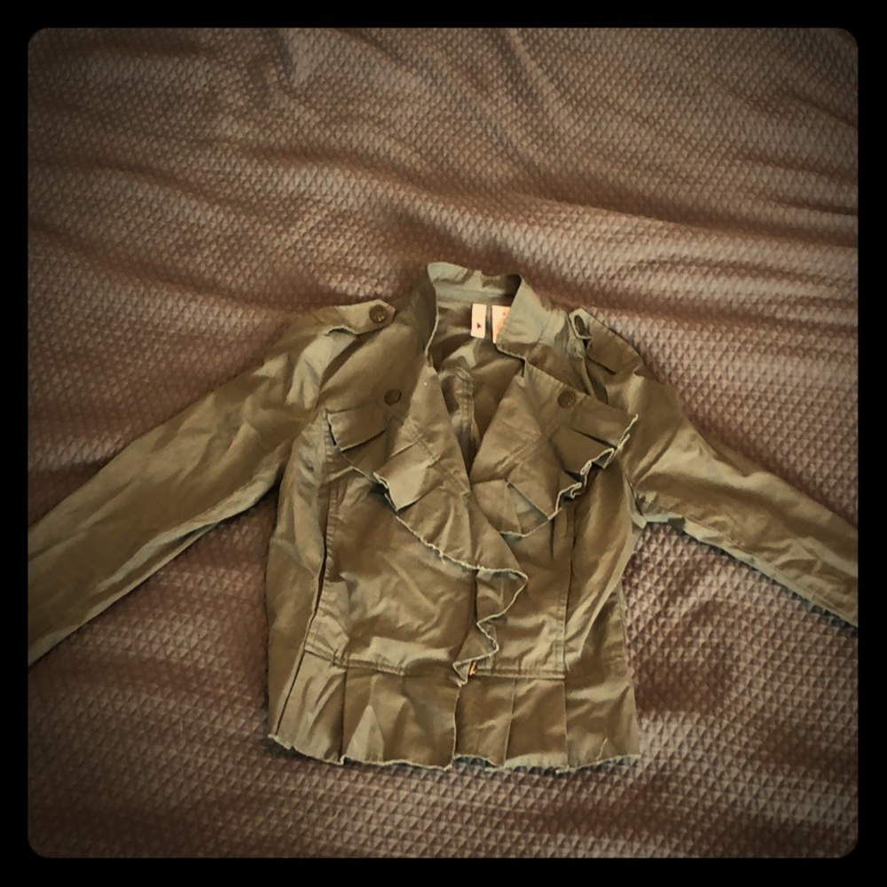 Green army jacket